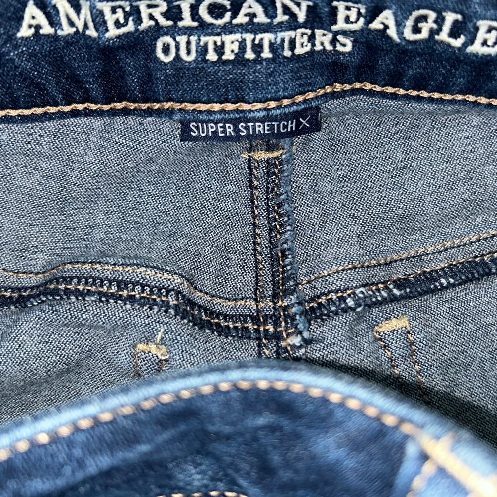 American Eagle super stretch X hi-rise jegging jeans sz 6 x-long EUC LN - Picture 7 of 9